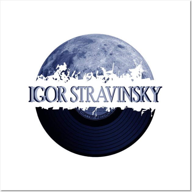 Igor Stravinsky blue moon vinyl Wall Art by hany moon